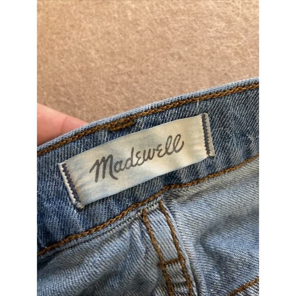 Madewell Cali Demi Boot Jeans Women’s Sz 31P Blue Cropped Mid Rise Stretch - Picture 10 of 11
